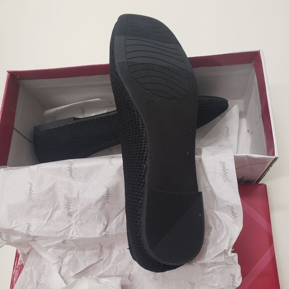 NEW XAPPEAL WOMENS MILANI FLAT - BLACK - Size 7.5 - Picture 5 of 7